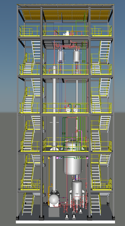 3D Drawing of Process Plant
