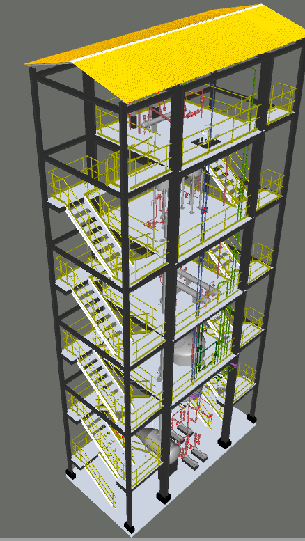 3D Drawing of Process Plant