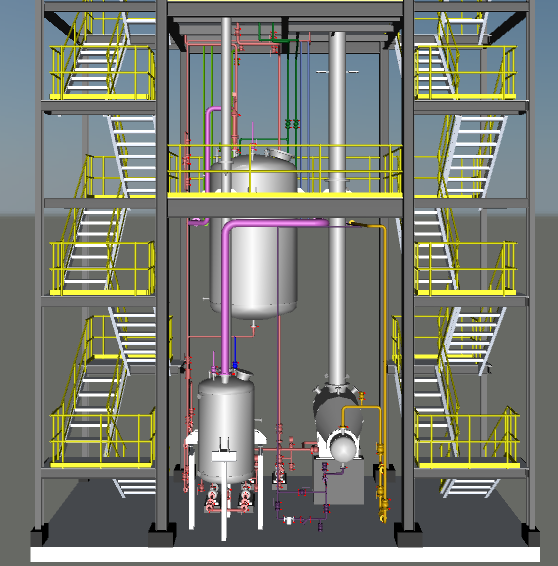 3D Drawing of Process Plant