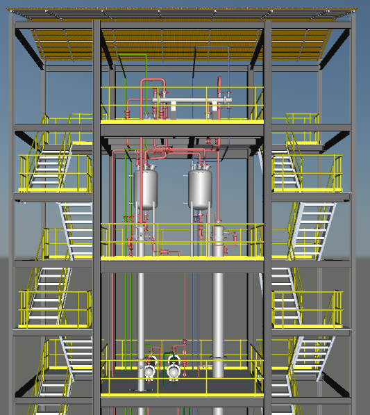 3D Drawing of Process Plant