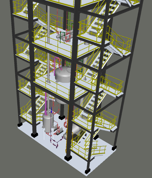 3D Drawing of Process Plant
