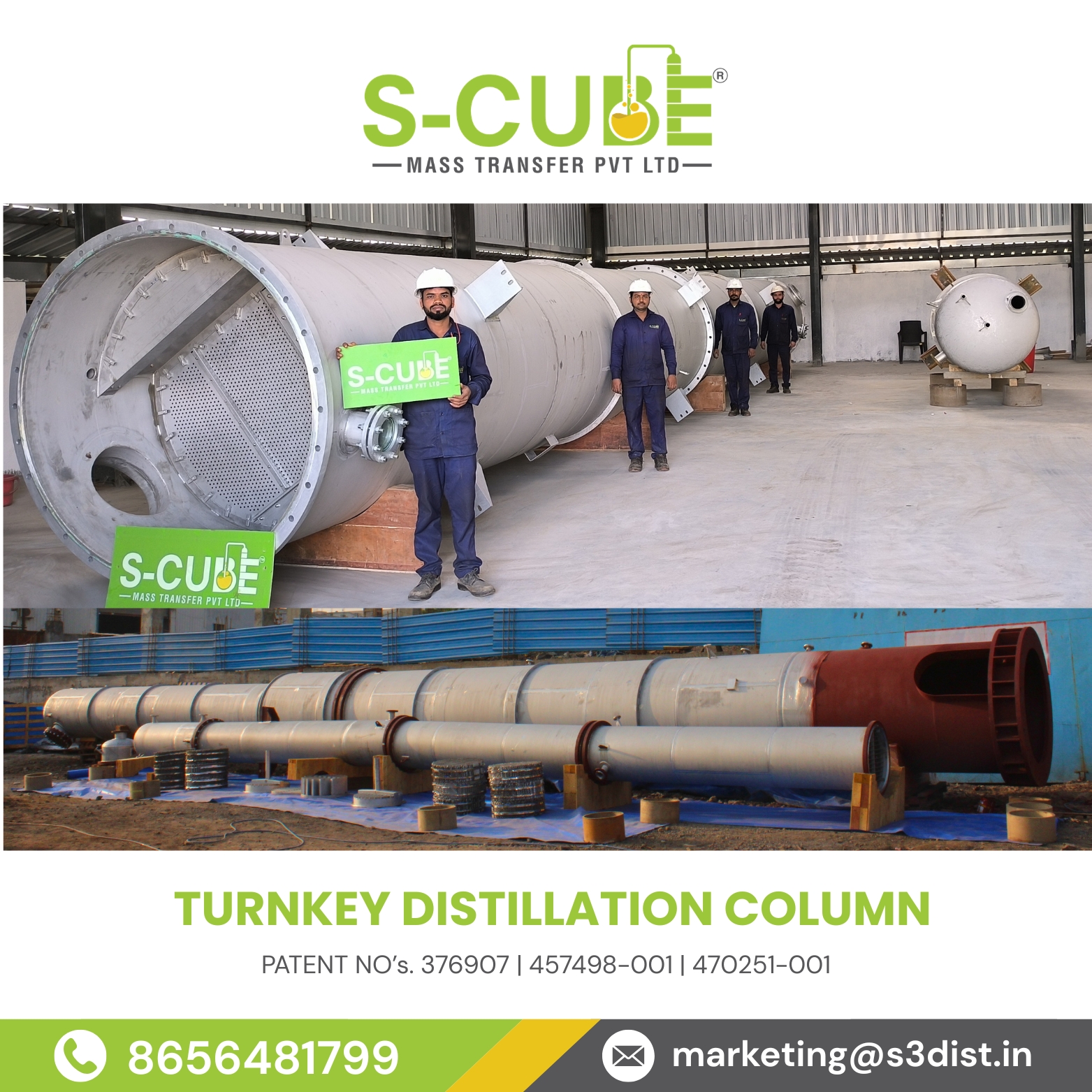 Trunkey Distillation Column Manufacturers in India